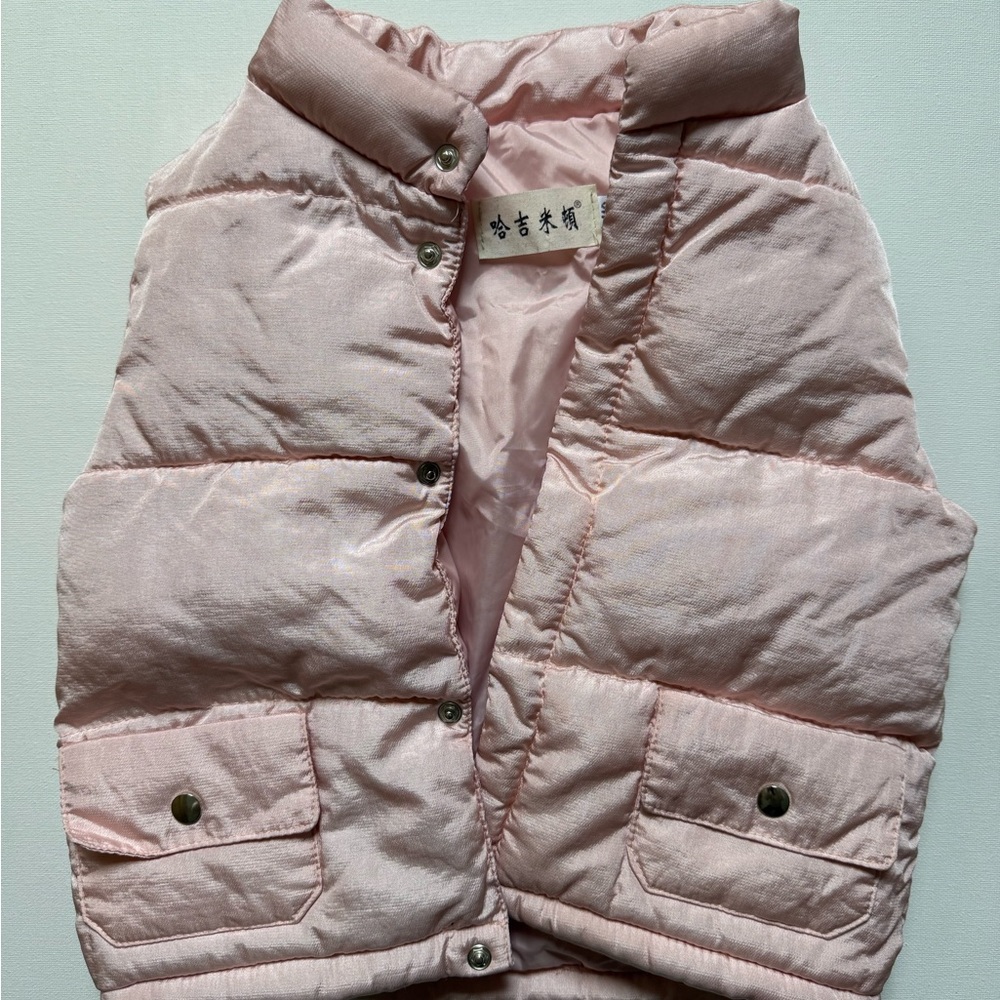 Pink Kids Puffer Vest